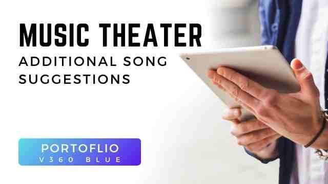 Blue - Music Theater Additional Song Suggestions - Portfolio Course